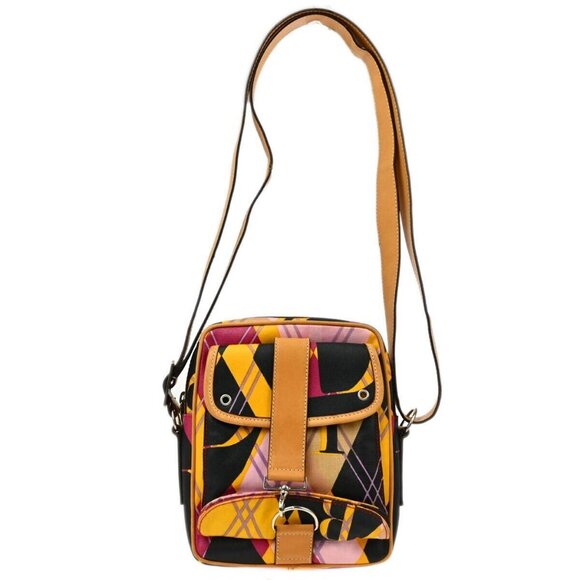 Christian Dior Multicolor Argyle Check Shoulder Bag 05-MA-0054 143410 - Picture 1 of 10